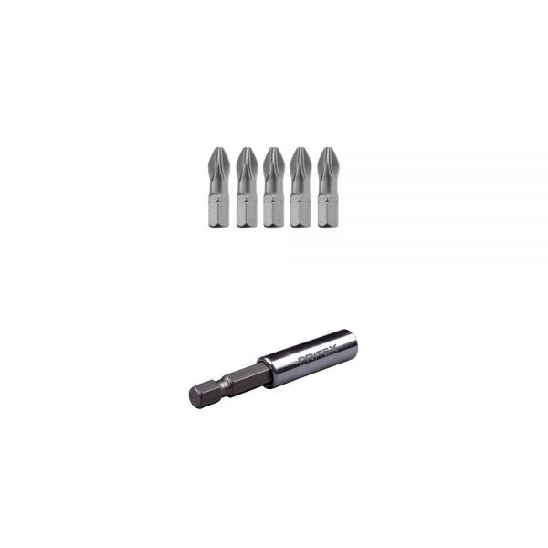 Bits PH1 x 25 mm + Magnetbithalter 60 mm