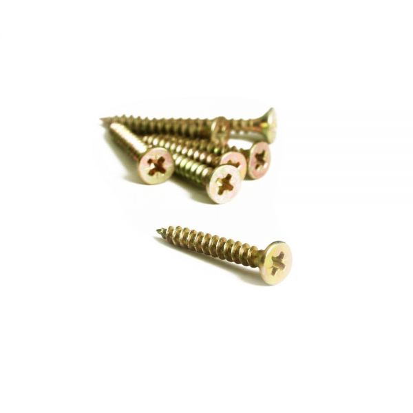 Spanplattenschrauben Kreuz 4,0 x 40mm - 500 Stück Holzschrauben - Senkkopf